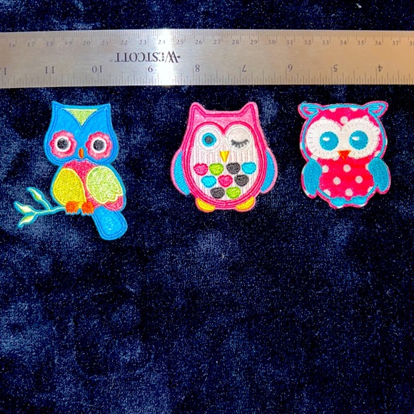 Other - 3 🍭$10 Owl patches (3) iron on
